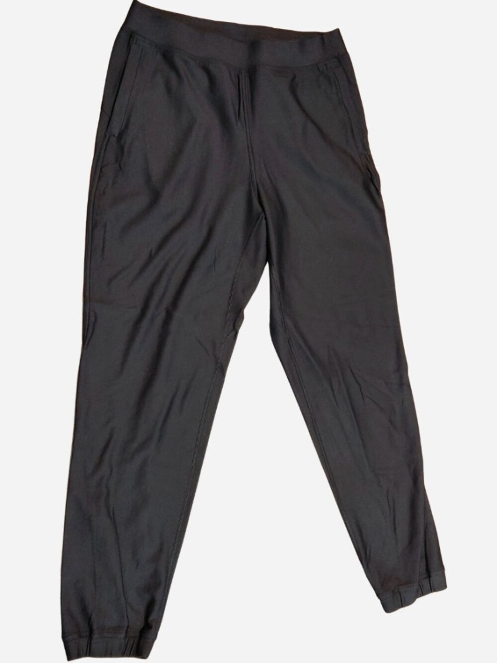 Lululemon Pants Womens 8 Black Jogger Woven Zip Ankle Pockets Athletic Running